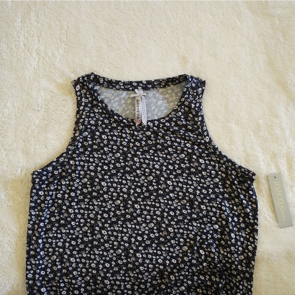 Jo & Co Jeans👖Navy Floral💐 Tank Top - NWT - Picture 4 of 11